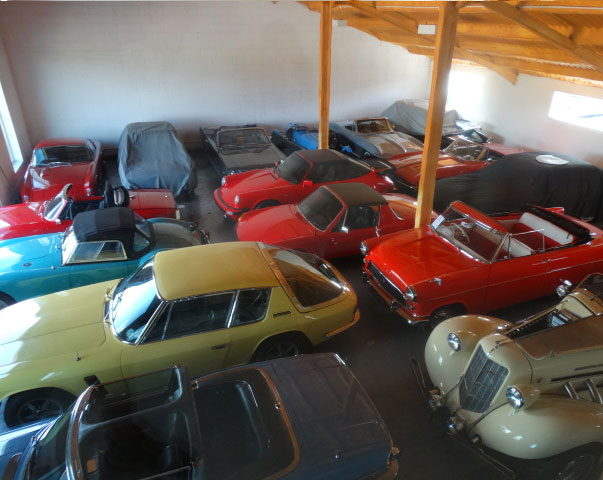 classic cars on display